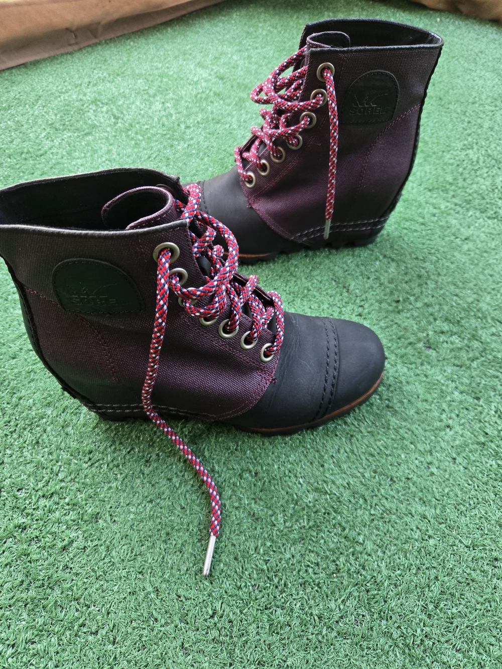 Sorel PDX 1964 Premium Hidden Wedge Boots in the "Purple Dahlia"